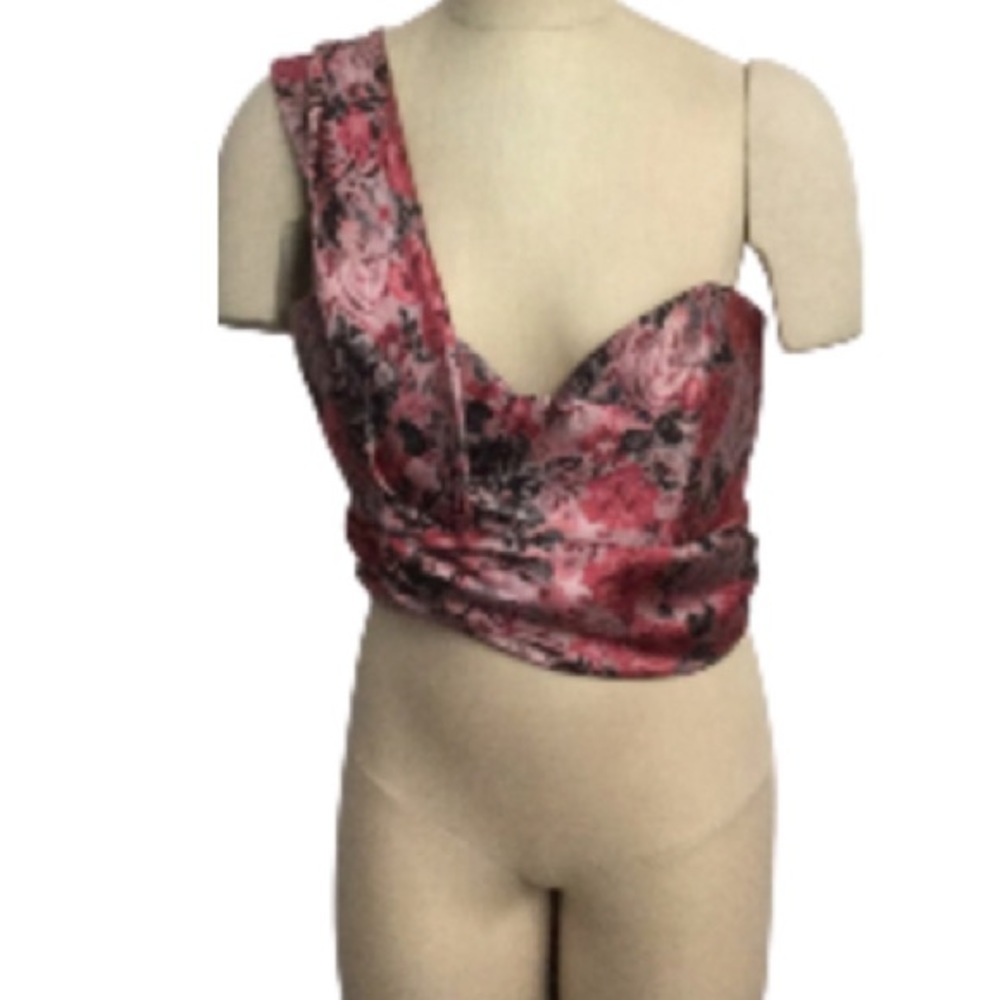 Erdem Halle $1425 Silk Blend Bra Top Pink Size 12
